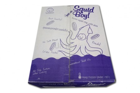 หมึกวงติดหนัง(ขาว/ม่วง)(SquidBoy!)(10KG)